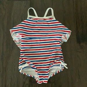 Hanna Andersson Swimsuit 3T 90cm❤️🤍💙 Red, White, Blue
